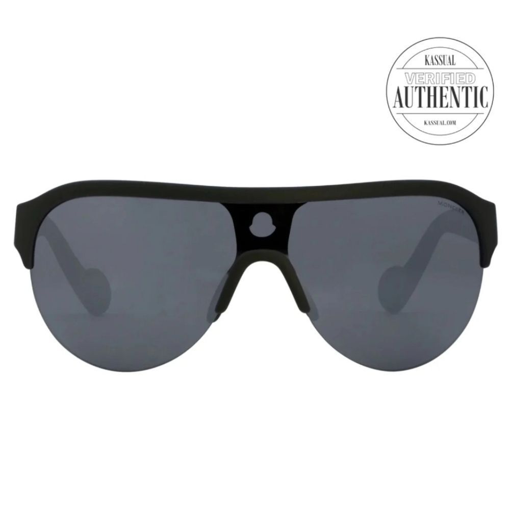 Moncler Luxe Shield Sunglasses M11049- Matte Green